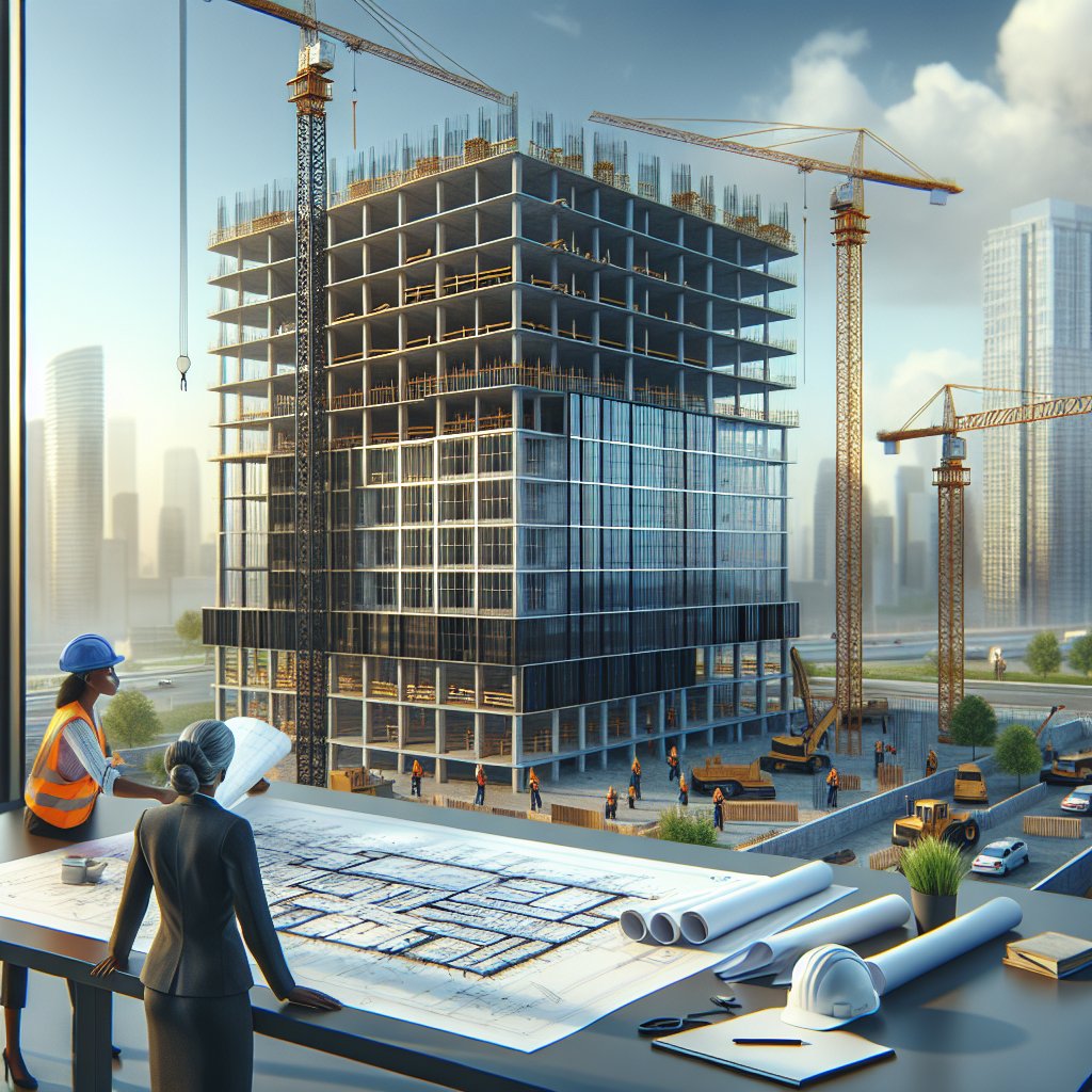 construcción de oficinas