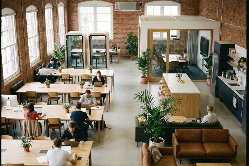 distribucion de mobiliario en la oficina